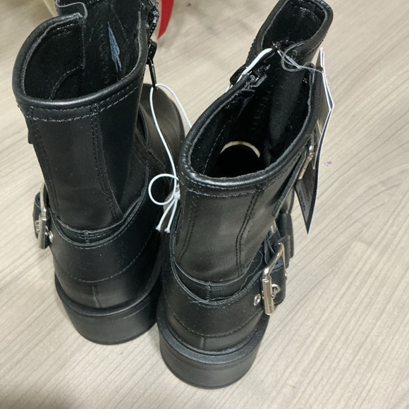 H&M Black Combat & Moto Boots - Picture 3 of 6